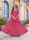 Glam Nx Long Rayon Print  Anarkali Gown  Catalogue